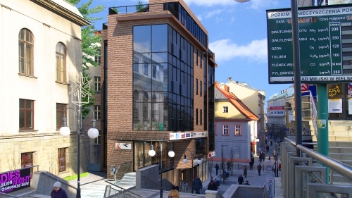 Budynek usługowo-mieszkalny w Bielsku-Białej przy ul. Barlickiego