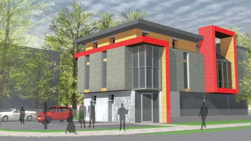 Budynek usługowy w Bielsku-Białej