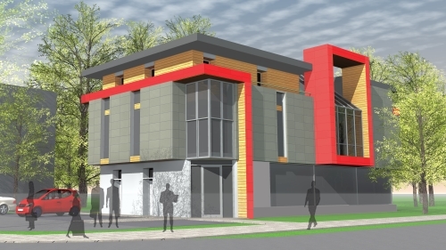 Budynek usługowy w Bielsku-Białej